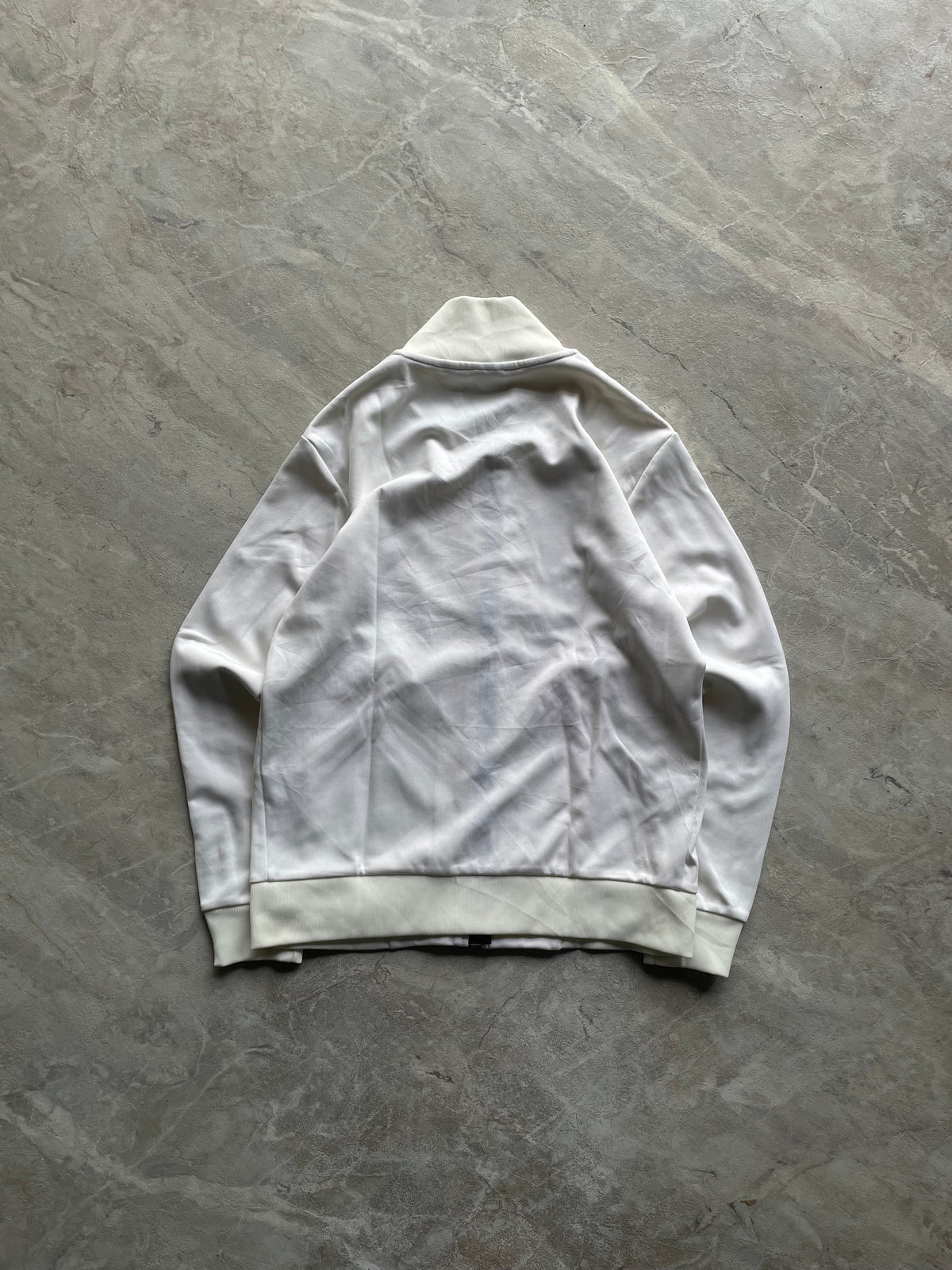 ADIDAS FULL WHITE TRACK JACKET-XS,S