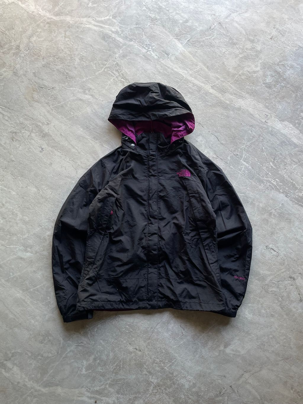 BLACK ‘THE NORTH FACE WATERPROOF HOODED JACKET-XS
